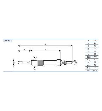 Bujia Precal Alfa 145 146...